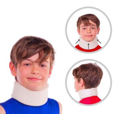 Imagem de Colar Cervical de Espuma Infantil Ortopédico Confortável - Dortler - P