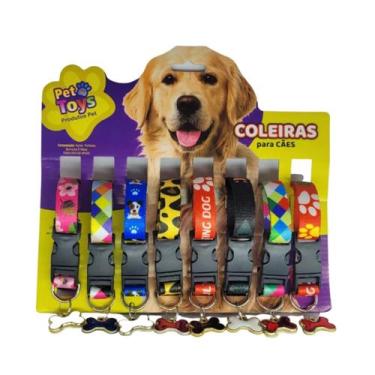 Imagem de Cartela Coleira Seda Pingente Ossinho Nº1 8 Unidades Sortidas - Pet To