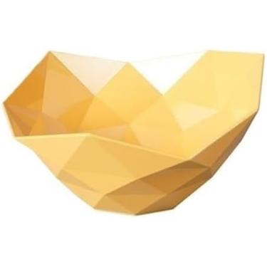 Imagem de Cesta De Frutas Contemporânea De Frutas De Luxo - Um Centro De Sala De Estar Elegante Para Nozes, Frutas Secas E Doces Fruteira Para Mesas De Chá E Mesas De Café Frutas Requintadas, Yellow, 28cm