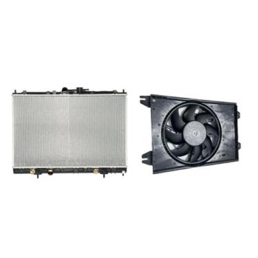 Imagem de Kit Radiador E Ventoinha Radiador Pajero Aut Tr4 2004 a 2015 - Velox  