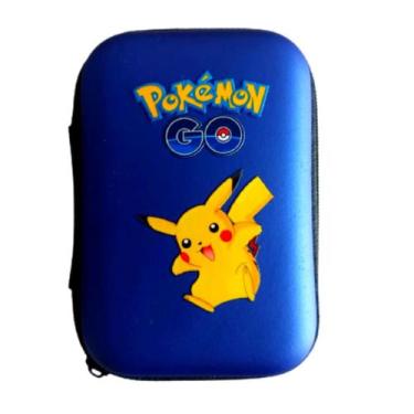 Imagem de Estojo Porta Cards Cartas Pokemon GO Pikachu Portátil Azul - Pokémon G