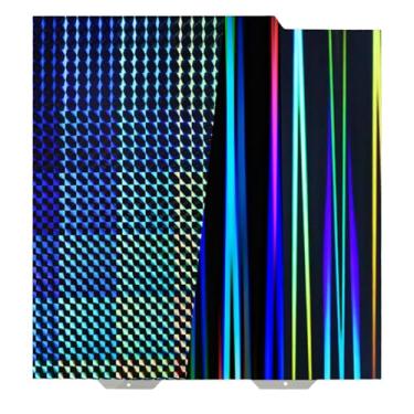 Imagem de IdeaFormer-Placa de construção lisa 3D H1H para Bambu Lab A1 Mini, Rainbow Streak+Phantom, chapa de aço texturizada de dupla face, 184x184 mm para Bambulab A1 Mini