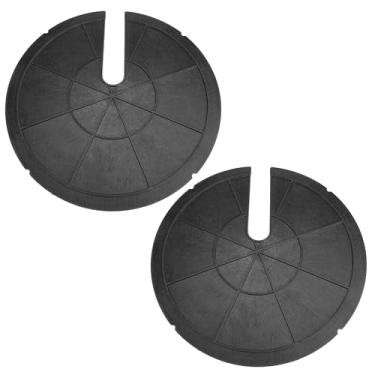 Imagem de Tampa de bomba de depósito de plástico de 43 cm - tampa de tanque séptico e tampa de tanque séptico para bacias de bomba de água, baldes e poços externos (pacote com 2)