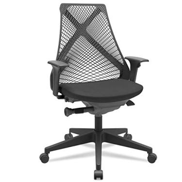 Imagem de Cadeira Escritório Giratória Plaxmetal BIX Preto Base Preta