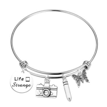 Imagem de FAADBUK Presente inspirado em Life is Strange - Pulseira inspirada em Chloe e Max para fãs de Life is Strange, Small, Aço inoxidável, não