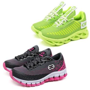 Imagem de Tênis Infantil Feminino Esportivo Modelos Diferentes - Kit 2 Pares Ver