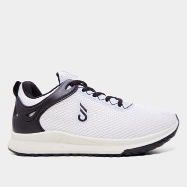 Imagem de Tênis Spark SK7010 Feminino, Branco, Preto, 34