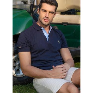 Imagem de Camisa Polo Azul Marinho Lisa Aleatory-Azul Marinho-M-Masculino