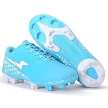 Imagem de Chuteira Campo Futebol Trava Cronos Sola Costurada Adulto Masculino Feminino-Unissex