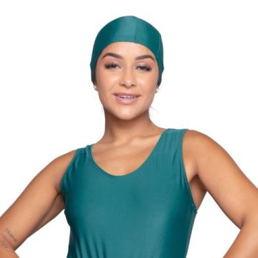 Imagem de Kit 10 Toucas Natação Vekyo Modas Hidroginástica Poliamida Lisa Adulto