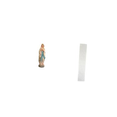 Imagem de Fenteer Estatueta Da Virgem Maria, Lady, Escultura de Jesus em Resina, Decoração de Mesa, Abajur de Papel para Sala de Estar, Luminária de Chão