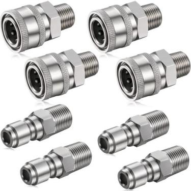 Imagem de Conjunto de adaptadores de lavadora de alta pressão Shimeyao 1/4" NPT 