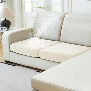 Imagem de Capa de mobília Capas de sofá de veludo impermeável NAISI, 2 peças em 