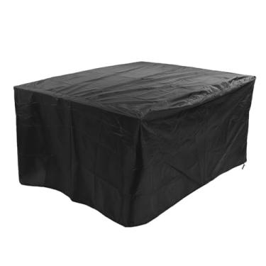 Imagem de Fabater Capa de Mesa de Jantar Ao Ar Livre para Exterior, Capas de Mesa Quadradas para Móveis de Exterior, Antidesbotamento, à Prova de , Poliéster 49,21 X 49,21 X 27,56 pol.