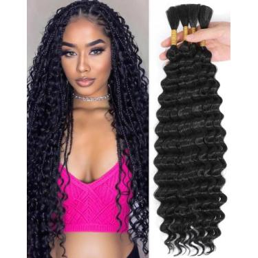 Imagem de Human Braiding Hair Qulueo 22" Curly Brazilian 110g 4 pacotes