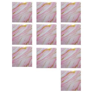 Imagem de Placa Adesiva 3D Marmore Kit 10 uni Autocolante Papel de Parede Obra Reforma Casa Cozinha Banheiro Ambiente Decoraçao