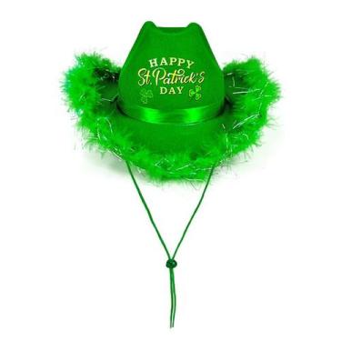 Imagem de Chapéu de ganga verde do Dia de São Patrício Clover Lucky Shamrock - y