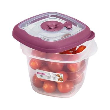 Imagem de Pote Quadrado Plástico 450ml 708/57 Sanremo