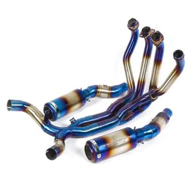 Imagem de Escapamento Para Z1000 Ponteira Dupla Full Inox Completo (Colorido Estilizado)