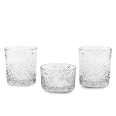 Imagem de Jogo Copo Whisky Com Petisqueira 3 Pcs - Pasabahce