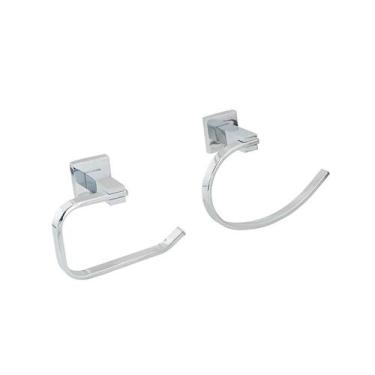 Imagem de Acessórios para Banheiro Quadrado 2 peças São Francisco Pingoo.casa - 