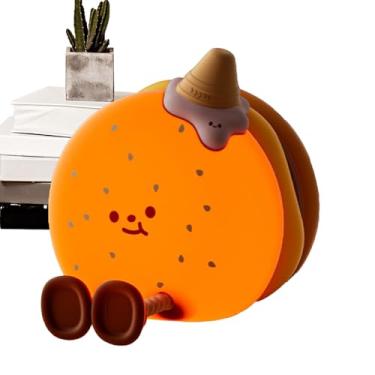 Imagem de Lâmpada de Mesa Hambúrguer - Silicone com 3 Níveis de Brilho Ajustável para Decorações - Luminária De Mesa Decorativa | Para Quarto De Bebê, Dormitório, Sala De Estar,