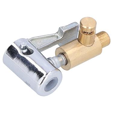 Imagem de Naroote Adaptador Universal do Bocal da Bomba de Ar do Metal Deflação Rápida da Inflação Pneu para a Ferramenta de Enchimento Pneu, Conector Portátil Inflador para o Carro