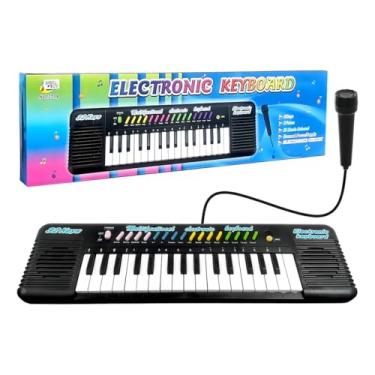Imagem de PianoKid Pro™ Teclado Musical Infantil Piano Eletrônico com Sons Educativos – Diversão e Aprendizado | Piano Infantil + Microfone Karaoke