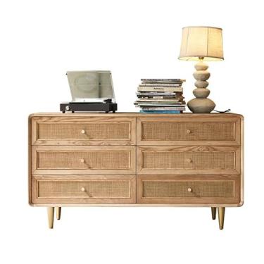 Imagem de Armário buffet de madeira moderna armários de armazenamento doméstico simples sala de estar armários de armazenamento multifuncionais para sala de jantar aparadores aparadores