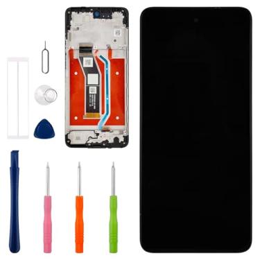 Imagem de Vvsialeek Novo conjunto de digitalizador de tela LCD sensível ao toque compatível com Motorola Moto G (2024) XT2417-4, XT2417-1 [6,6 polegadas] com ferramentas de reparo - com bisel