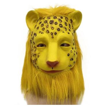 Imagem de Máscara Leopard Latex Animal Cosplay, adereços de fantasia para Hal - 