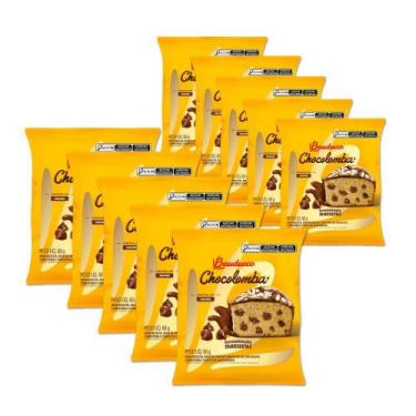 Imagem de Mini Chocolomba Páscoa Gotas Chocolate Bauduco Kit 10un 80g - Bauducco