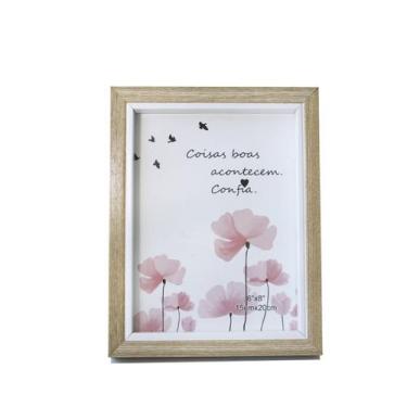 Imagem de Porta retrato decorativo de plástico foto 15x20cm pé gravata - SANXIA