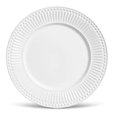 Imagem de Prato Raso De Cerâmica Roma Branco 26cm Porto Brasil