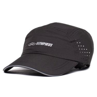 Imagem de Boné Unissex Olympikus Running Preto/Cinza, Preto, Cinza, Único