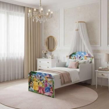 Imagem de Mini Cama Infantil Adesivada Divertida Crianças Várias Estampas - Anyb