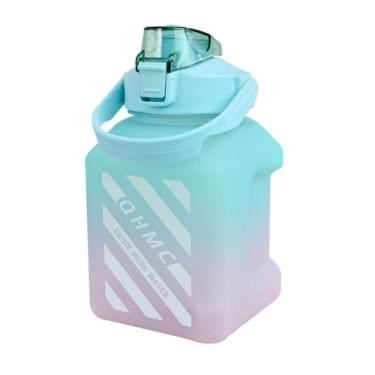 Imagem de Garrafa Plástico Quadrada Com Canudo E Alça Tie Dye 1,5 L - CASITA, Ve