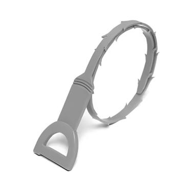 Imagem de Desentupidor de Ralo Max Clean Tpc para Coletar Cabelo em Plástico com Garras Captoras para Banheiro e Cozinha Laranja