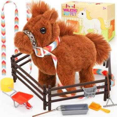 Imagem de Brinquedo de cavalo de pelúcia Tagitary Electronic Interactive para cr