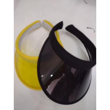 Imagem de Viseira de praia cores: preto /amarelo e branco - ET- ONE