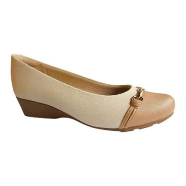Imagem de Sapato Feminino Casual Anabela Modare 7014.293 Cor:Creme/NudeTamanho:3