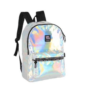 Imagem de Mochila luxcel holográfico up4 you. ms47887up - Up4You, Cinza claro