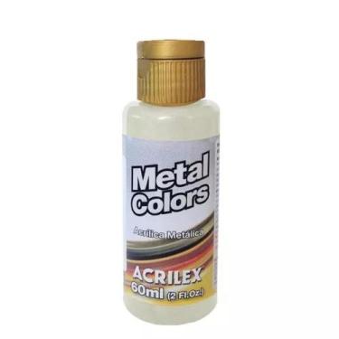 Imagem de Tinta Metal Colors Acrilica 60ml Prata Acrilex - Gigantes