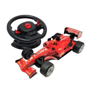 Imagem de Carro De Controle Remoto Volante Super Racing Luz E Som - DM