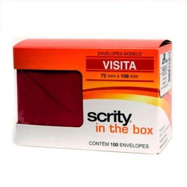 Imagem de Envelope Color Plus Vinho 72x108mm 100und Scrity