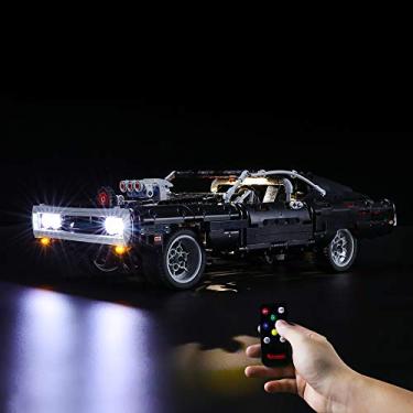 Imagem de BRIKSMAX Led Lighting Kit for Technic Fast & Furious Dom’s Dodge Charger - Compatible with Lego 42111 Building Blocks Model- Not Include The Lego Set