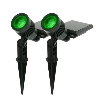 Imagem de Kit 2 Luminarias Espeto Spot Solar Verde Ecoforce