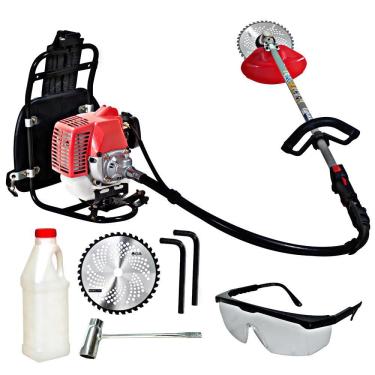 Imagem de Roçadeira Costal Nakashi C270N 25,4cc Motor 2 Tempos á Gasolina Ideal Para Terrenos Acidentados e Inclinados