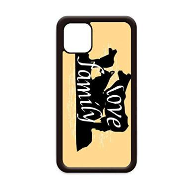 Imagem de Capa preta Animal Hyena Outline Natural para iPhone 11 Pro Max para Apple Mobile Case Shell