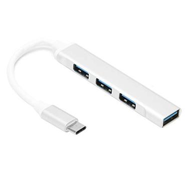 Imagem de Tipo C para adaptador USB, liga de alumínio Docking Station Plug and Play proteção contra sobrecarga para uso externo para uso doméstico